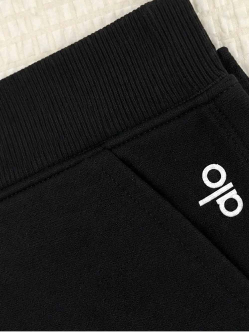 ALO Yoga Black Drawstring Athletic Shorts